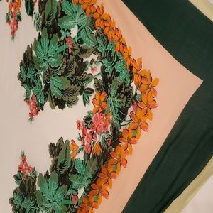 Ann Taylor floral light weight shawl